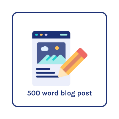 500 word blog post